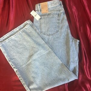 PacSun Callie, baggy boyfriend jeans, midrise relax, fit wide leg size 27 women